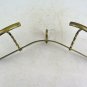 Coat Hangers Wall Wrought Iron Golden With 2 Coat Hooks Vintage CH2