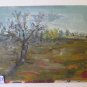 Painting oil Signed Icardi landscape Countryside Painting Vintage
