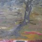 Painting oil Signed Icardi landscape Countryside Painting Vintage