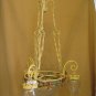 Chandelier Wrought Iron Craft Decoration Floral With Tulip Glass Ch