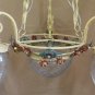 Chandelier Wrought Iron Craft Decoration Floral With Tulip Glass Ch