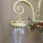 Chandelier Wrought Iron Craft Decoration Floral With Tulip Glass Ch