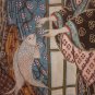 Large Painting Eastern Chinese Shapes Female Fishes Painting Vintage Csc