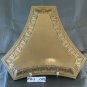 Base For Lamp Brass Triangular Triangle Vintage Artisan CH14