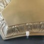 Base For Lamp Brass Triangular Triangle Vintage Artisan CH14