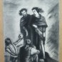 Painting Antique Charcoal On paper Hamlet Art Pierre Duteurtre Said Dut BM53.1