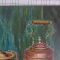 Old Painting Nature Still Signed Reynaud Small Painting Piedmont Italy Bsn