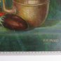 Old Painting Nature Still Signed Reynaud Small Painting Piedmont Italy Bsn