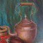 Old Painting Nature Still Signed Reynaud Small Painting Piedmont Italy Bsn