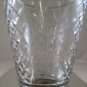 Jar Glass with Base Wooden First Twentieth Century Vintage Crystal Vase R25