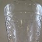 Jar Glass with Base Wooden First Twentieth Century Vintage Crystal Vase R25