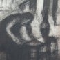 Large Drawing Antique Back Front Artist Pierre Duteurtre Said Dut BM53.1