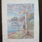 Painting landscape Countryside Riva lake Opera Of Pancaldi Painter of Modena P14
