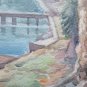 Painting landscape Countryside Riva lake Opera Of Pancaldi Painter of Modena P14