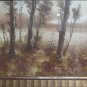 Painting Antique landscape Autumn Painting Pencil Coloured On paper Original G4