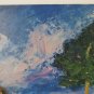 Panel Painted To oil Painting Vintage landscape Countryside France '900 X7