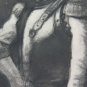 Antique Drawing Back Front Double Portrait Pierre Duteurtre Dut BM53.1
