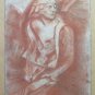 Antique Drawing Back Front Double Portrait Pierre Duteurtre Dut BM53.1