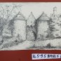 Antique Drawing A China of Extraordinary Purity landscape Castle BM53.5E