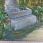 Waterfall Pian Of Mussa landscape Alpine Old Painting oil Board X4