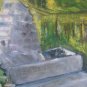 Waterfall Pian Of Mussa landscape Alpine Old Painting oil Board X4