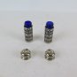Salad Crisper Portapepe Vintage Metal silver plated Glass Blue UK Pat No 1014132