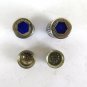 Salad Crisper Portapepe Vintage Metal silver plated Glass Blue UK Pat No 1014132