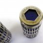 Salad Crisper Portapepe Vintage Metal silver plated Glass Blue UK Pat No 1014132