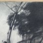 Drawing Antique landscape Countryside Painter French Pierre Duteurtre Dut BM53.1