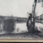 Drawing Antique landscape Countryside Painter French Pierre Duteurtre Dut BM53.1