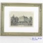 Engraving Antique North Europe Scandinavia Denmark View Palace Antique R139