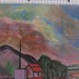 Old Painting View by Country Italy Painting Signed Reynaud Piedmont Bsn Syntha