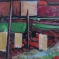Old Painting View by Country Italy Painting Signed Reynaud Piedmont Bsn Syntha