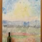 Watercolour Vintage landscape Abstract On paper Painting Technical Of Frost P35