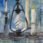 Old Painting Inside With Items On Table Painting Vintage Board Bsn