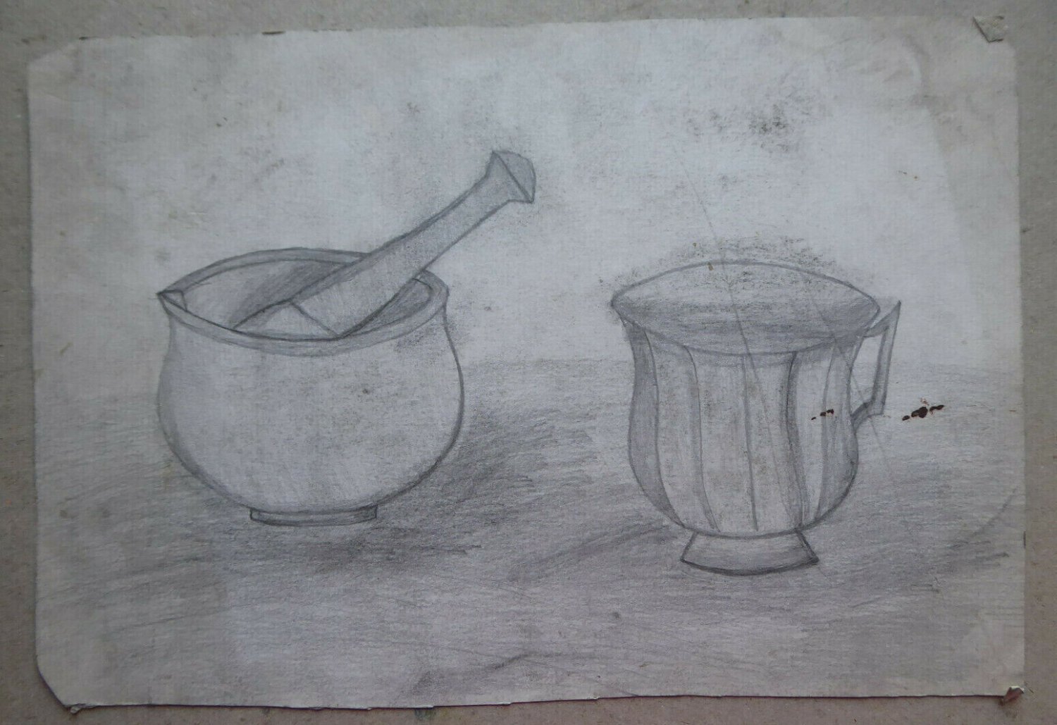 Old Drawing Sketch Studio Exercise Inside Items Spain Madrid MD10