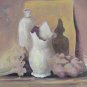 Old Painting Front Back Double landscape Nature Still Painting On Board Bsn