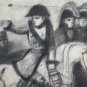 Napoleon on Horseback Large Drawing Antique Painter Pierre Duteurtre Dut BM53.1