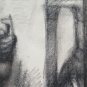 Large Drawing Antique Style Athlete, Painting Pierre Duteurtre Said Dut BM53.1