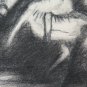 Large Drawing Antique Style Athlete, Painting Pierre Duteurtre Said Dut BM53.1