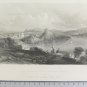 Engraving Antique Leitch W. L. Dis. Tea Elysian Fields, From Cape Miseno. VS11