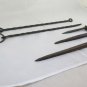Three Great Nails Wrought Iron With Two Shafts For Hanging Items CH3