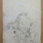 Drawing Antique Large Size Portrait Military paper Pierre Duteurtre Dut BM53.1