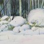 Small Painting landscape Winter Snowy Snow Signed Reynaud Painting Bsn