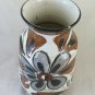 Old Jar Of Ceramics IN Albissola Hand Painted With Blossom CH36
