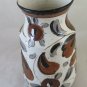 Old Jar Of Ceramics IN Albissola Hand Painted With Blossom CH36