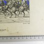 Engraving Antique Bataille Of Preussisch-Eylau Livr&Atilde;&copy;e The 9 Fevrier 1807 VS11