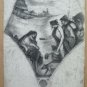 Large Drawing Antique For Sailing Fresco Opera Artist Pierre Duteurtre Dut