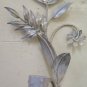 Old Wall Wrought Iron Style Floral Forged by Hand Original CH34