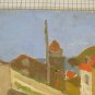 Painting oil Vintage Period '900 View Country France Painting Signed X7